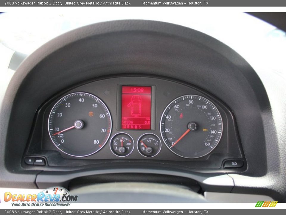 2008 Volkswagen Rabbit 2 Door United Grey Metallic / Anthracite Black Photo #33