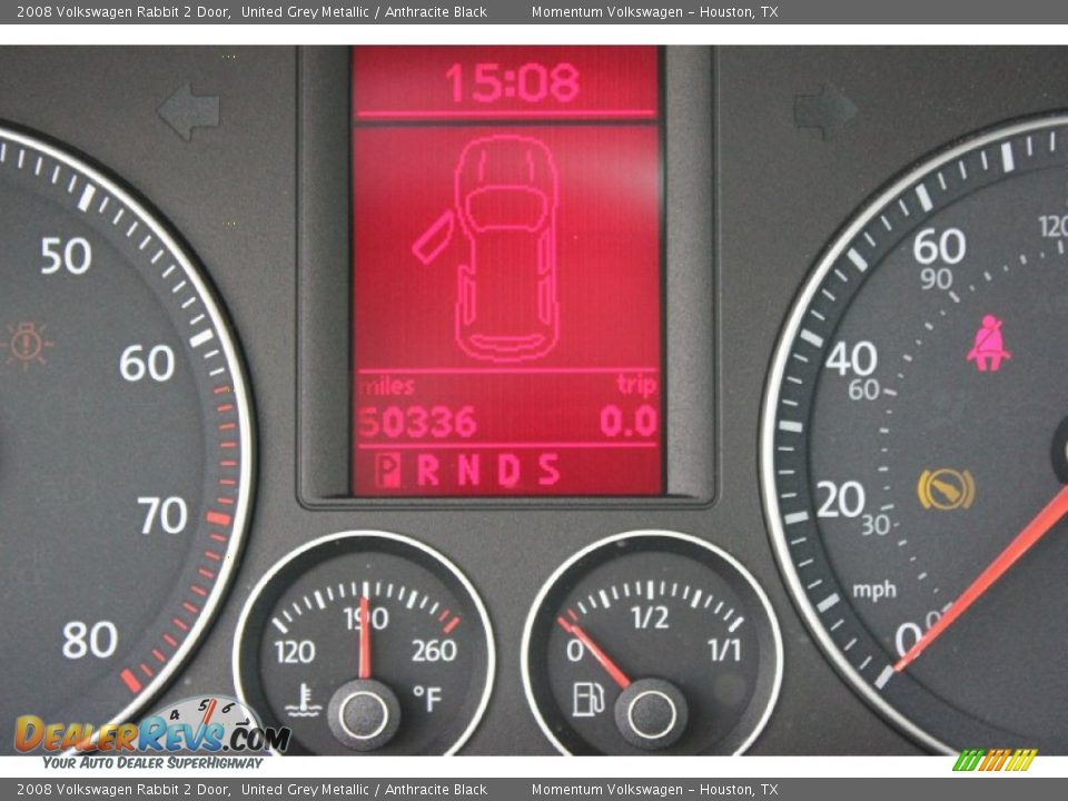 2008 Volkswagen Rabbit 2 Door United Grey Metallic / Anthracite Black Photo #34