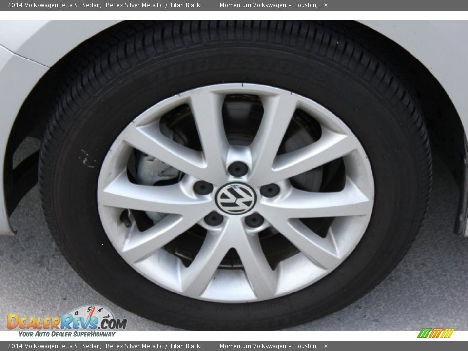 2014 Volkswagen Jetta SE Sedan Reflex Silver Metallic / Titan Black Photo #4