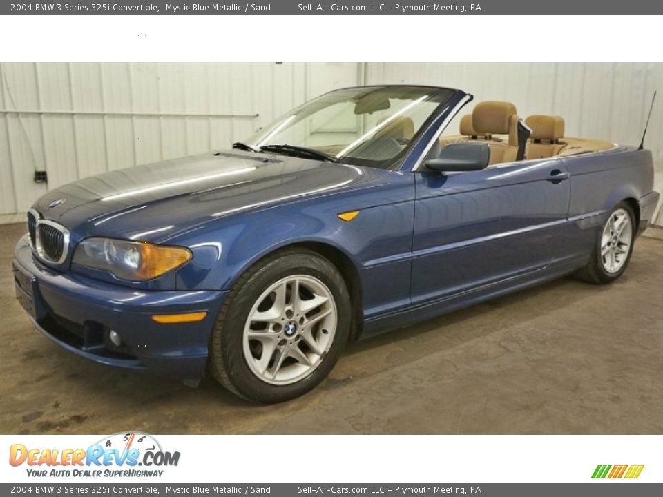 2004 BMW 3 Series 325i Convertible Mystic Blue Metallic / Sand Photo #2
