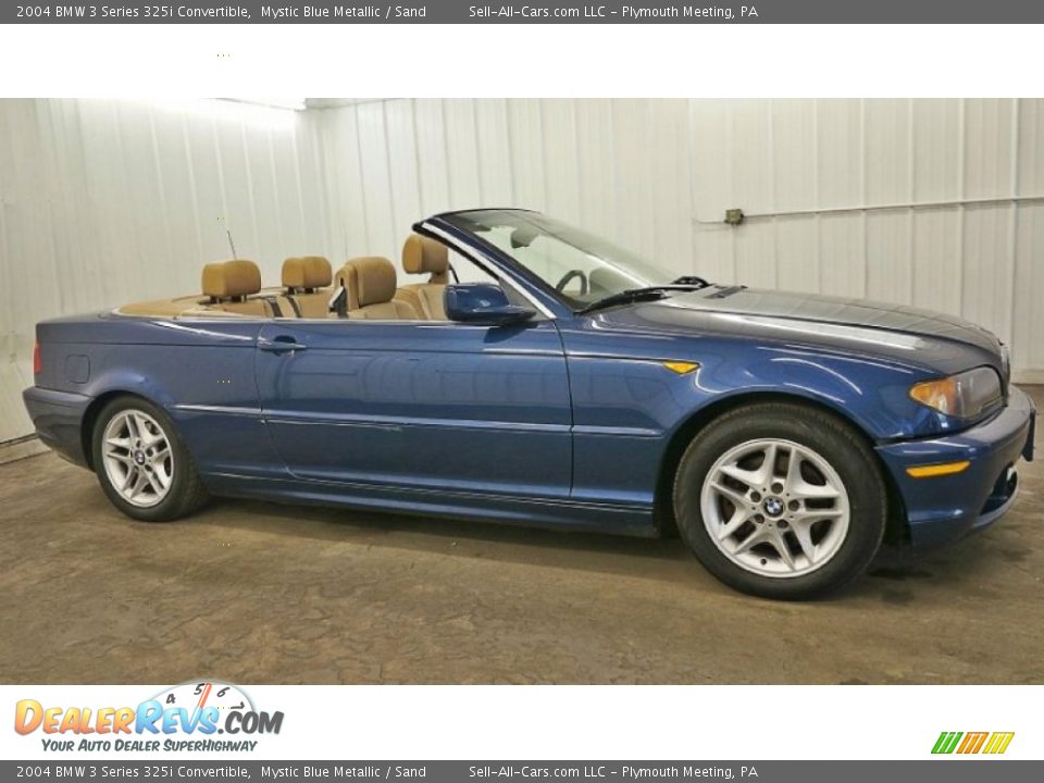 2004 BMW 3 Series 325i Convertible Mystic Blue Metallic / Sand Photo #4