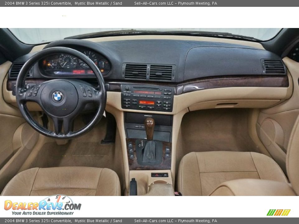 2004 BMW 3 Series 325i Convertible Mystic Blue Metallic / Sand Photo #8