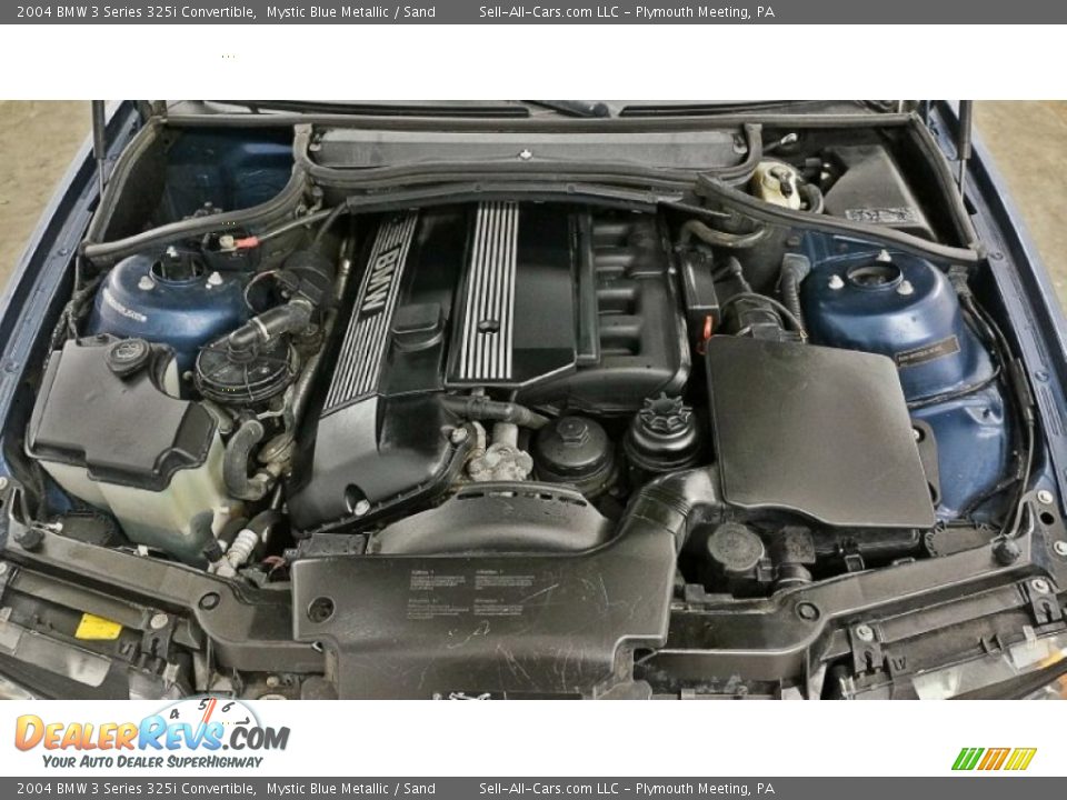 2004 BMW 3 Series 325i Convertible Mystic Blue Metallic / Sand Photo #9