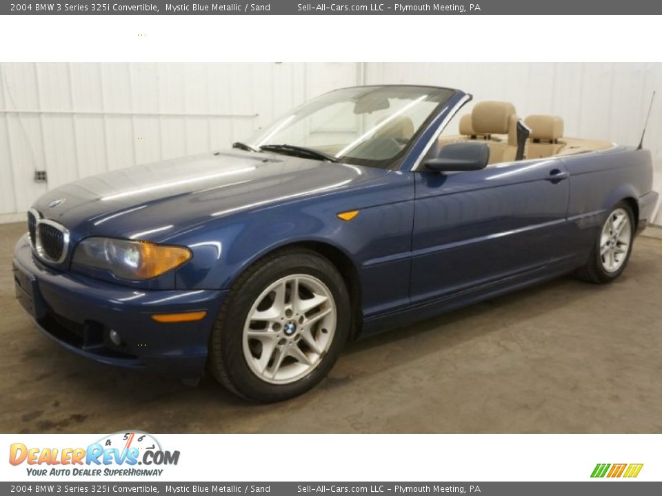 2004 BMW 3 Series 325i Convertible Mystic Blue Metallic / Sand Photo #10