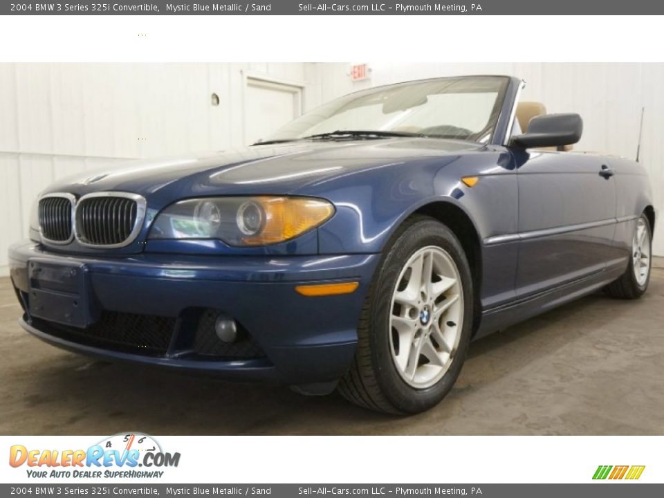 2004 BMW 3 Series 325i Convertible Mystic Blue Metallic / Sand Photo #11