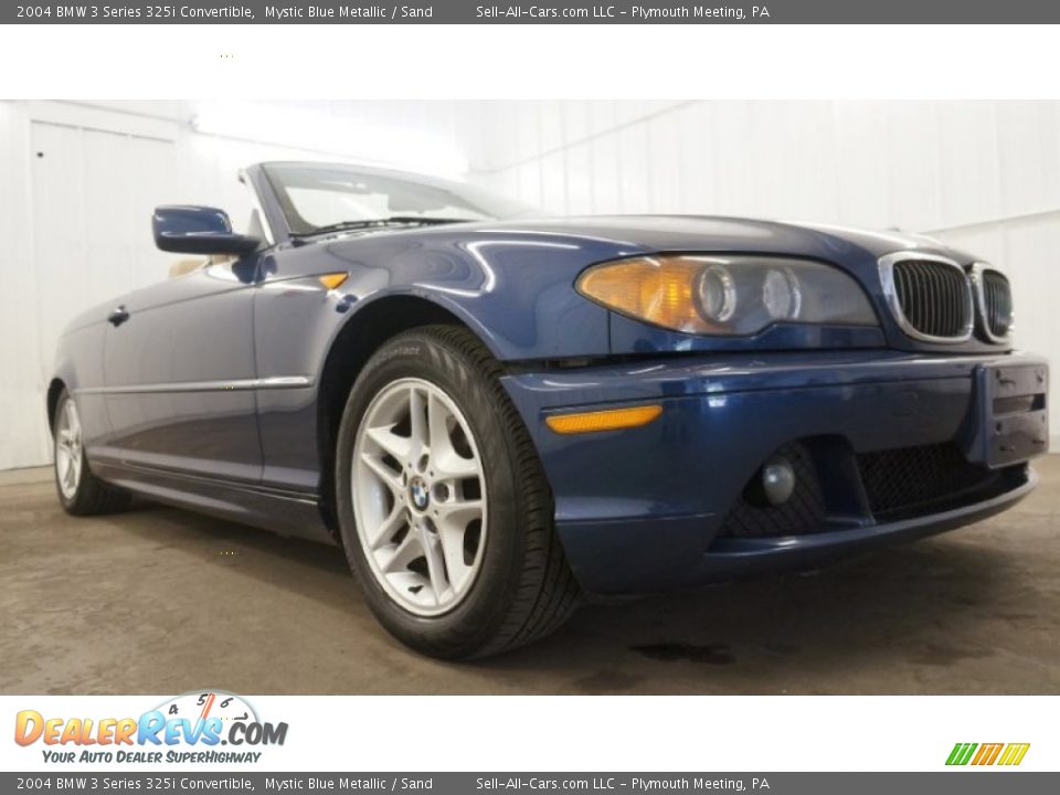2004 BMW 3 Series 325i Convertible Mystic Blue Metallic / Sand Photo #13