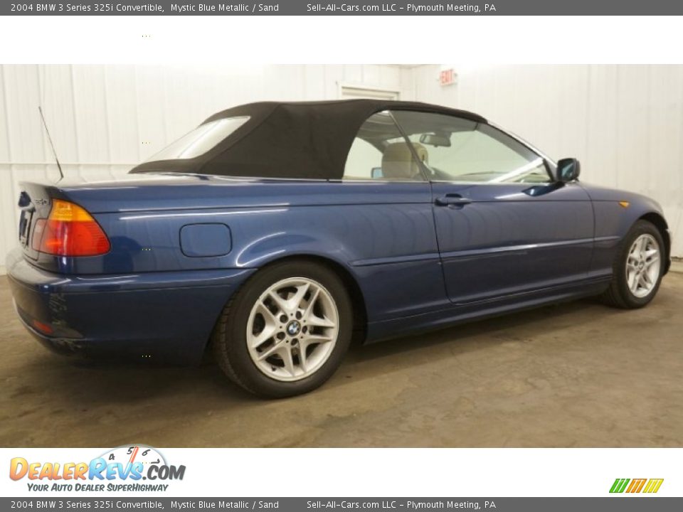 2004 BMW 3 Series 325i Convertible Mystic Blue Metallic / Sand Photo #15