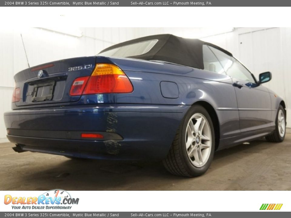 2004 BMW 3 Series 325i Convertible Mystic Blue Metallic / Sand Photo #16