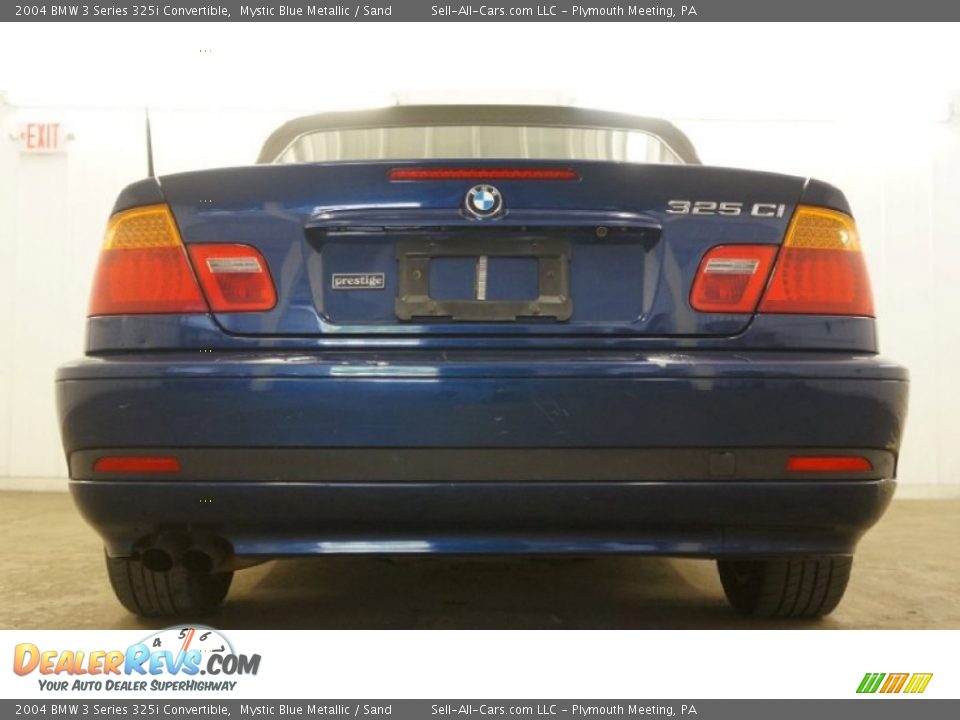2004 BMW 3 Series 325i Convertible Mystic Blue Metallic / Sand Photo #17