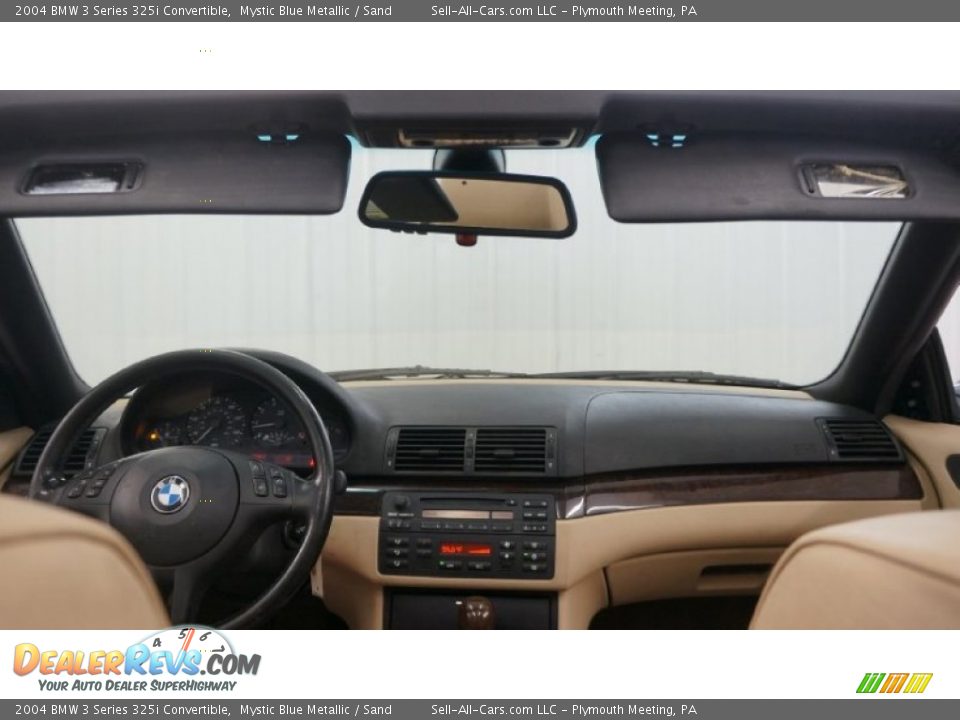 2004 BMW 3 Series 325i Convertible Mystic Blue Metallic / Sand Photo #28