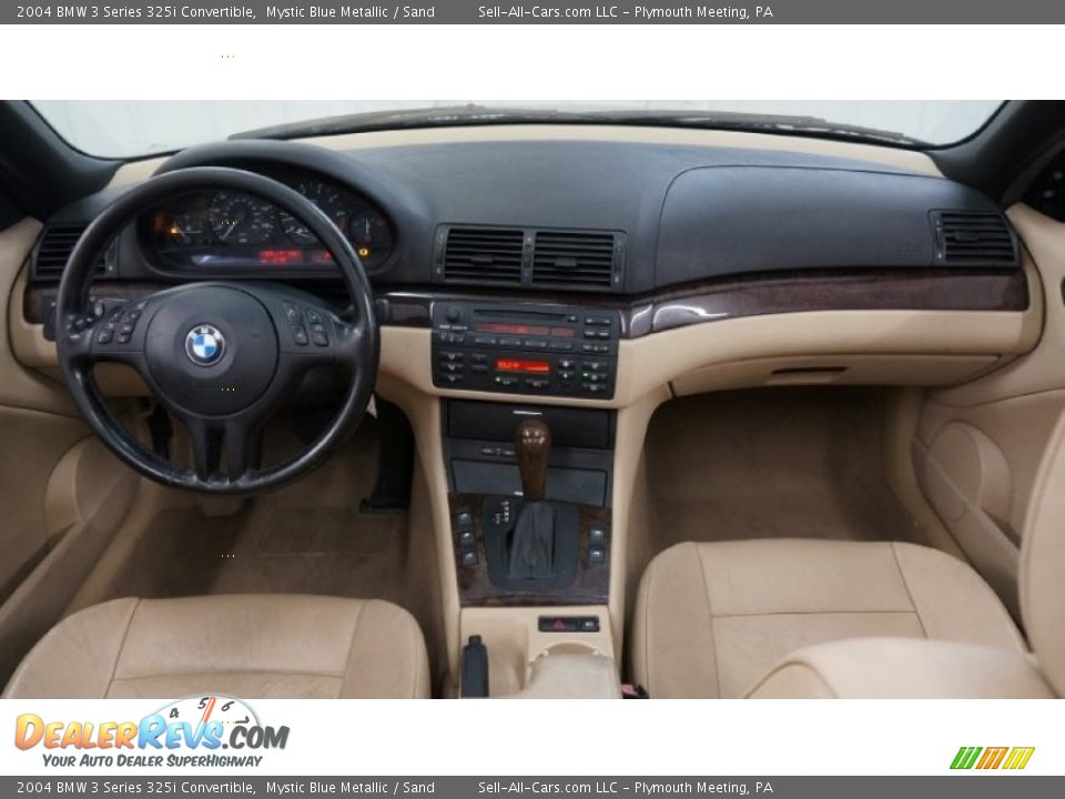 2004 BMW 3 Series 325i Convertible Mystic Blue Metallic / Sand Photo #29