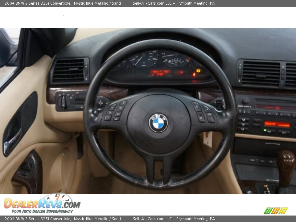 2004 BMW 3 Series 325i Convertible Mystic Blue Metallic / Sand Photo #30