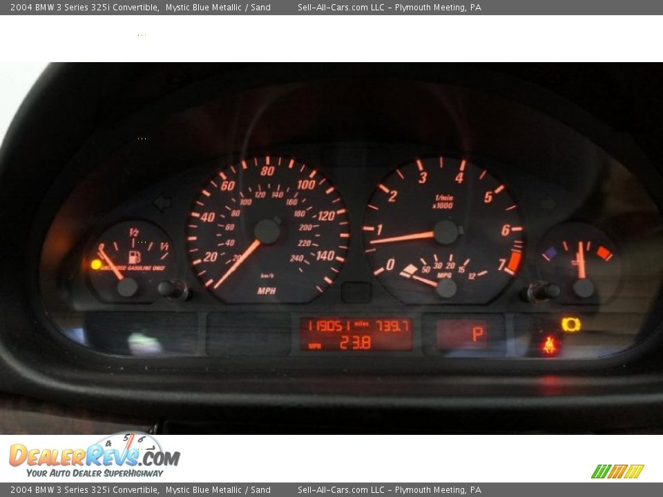 2004 BMW 3 Series 325i Convertible Mystic Blue Metallic / Sand Photo #34