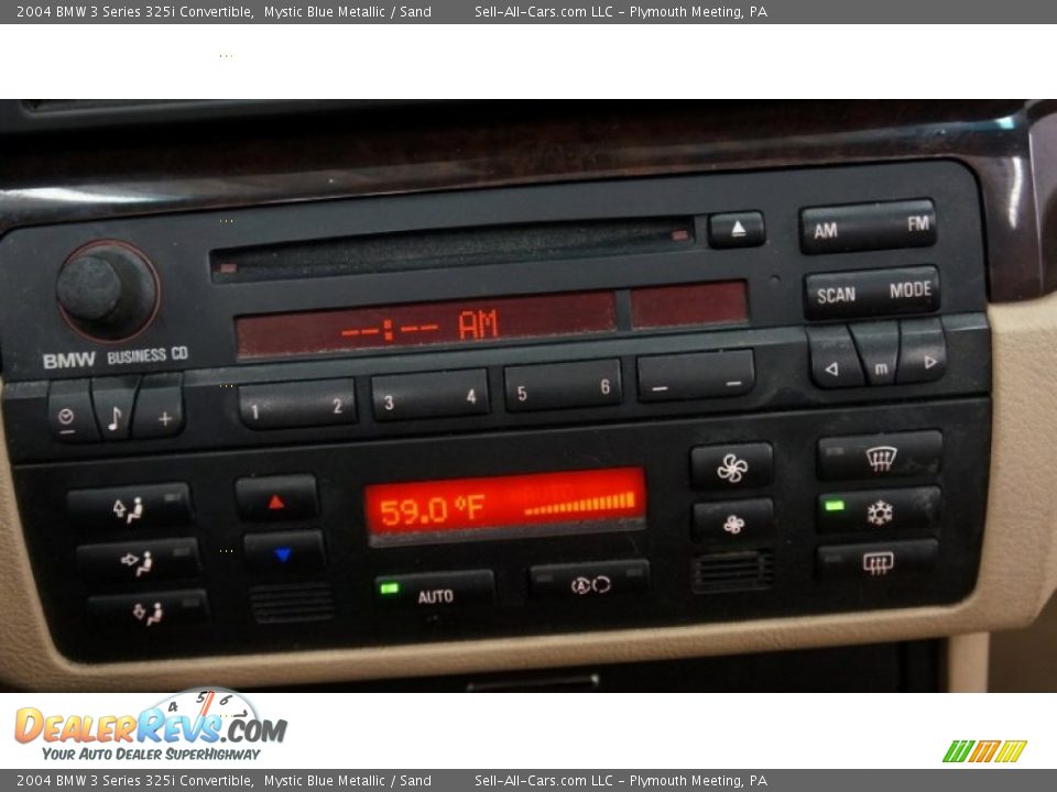 2004 BMW 3 Series 325i Convertible Mystic Blue Metallic / Sand Photo #36