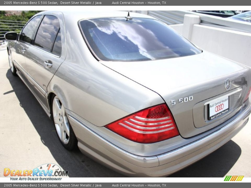 2005 Mercedes-Benz S 500 Sedan Desert Silver Metallic / Java Photo #4