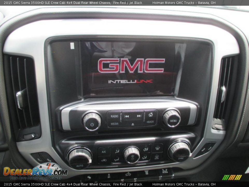 2015 GMC Sierra 3500HD SLE Crew Cab 4x4 Dual Rear Wheel Chassis Fire Red / Jet Black Photo #9