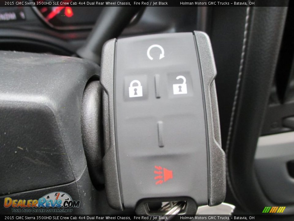 2015 GMC Sierra 3500HD SLE Crew Cab 4x4 Dual Rear Wheel Chassis Fire Red / Jet Black Photo #19