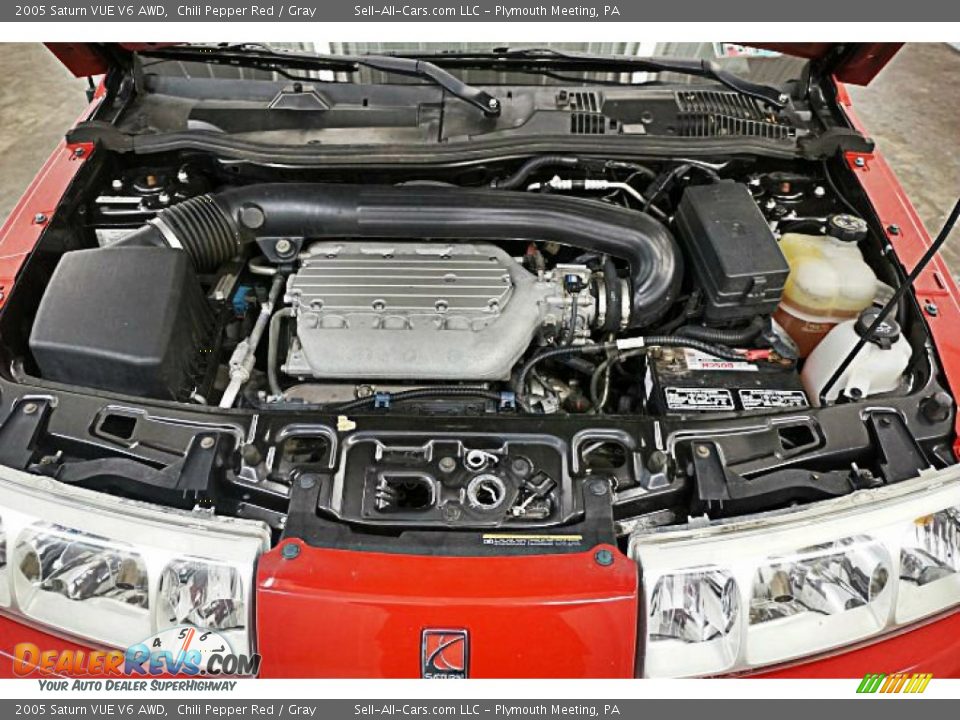 2005 Saturn VUE V6 AWD Chili Pepper Red / Gray Photo #9
