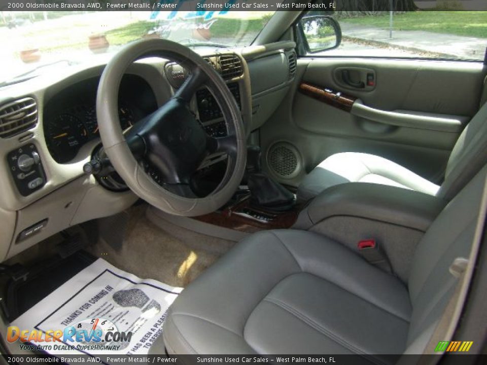 2000 Oldsmobile Bravada AWD Pewter Metallic / Pewter Photo #7