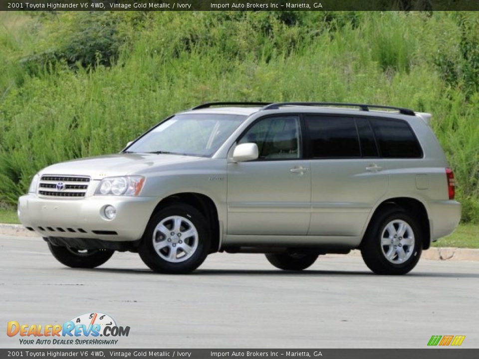 Front 3/4 View of 2001 Toyota Highlander V6 4WD Photo #2