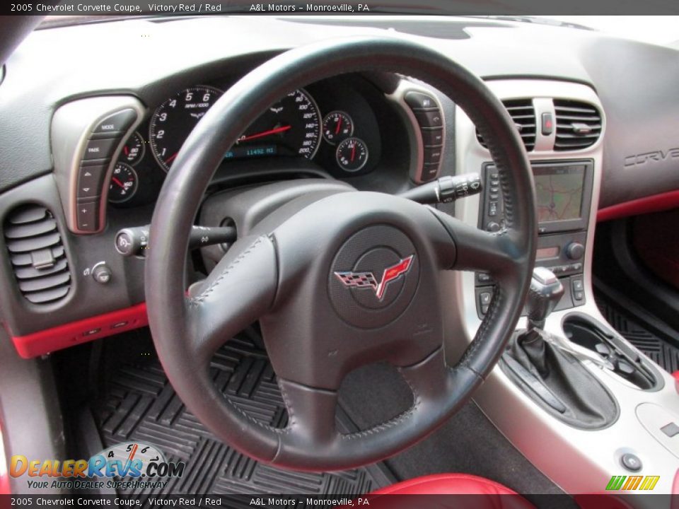 2005 Chevrolet Corvette Coupe Victory Red / Red Photo #14