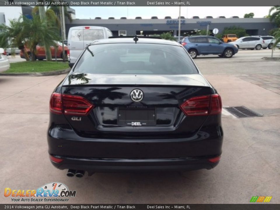 2014 Volkswagen Jetta GLI Autobahn Deep Black Pearl Metallic / Titan Black Photo #4