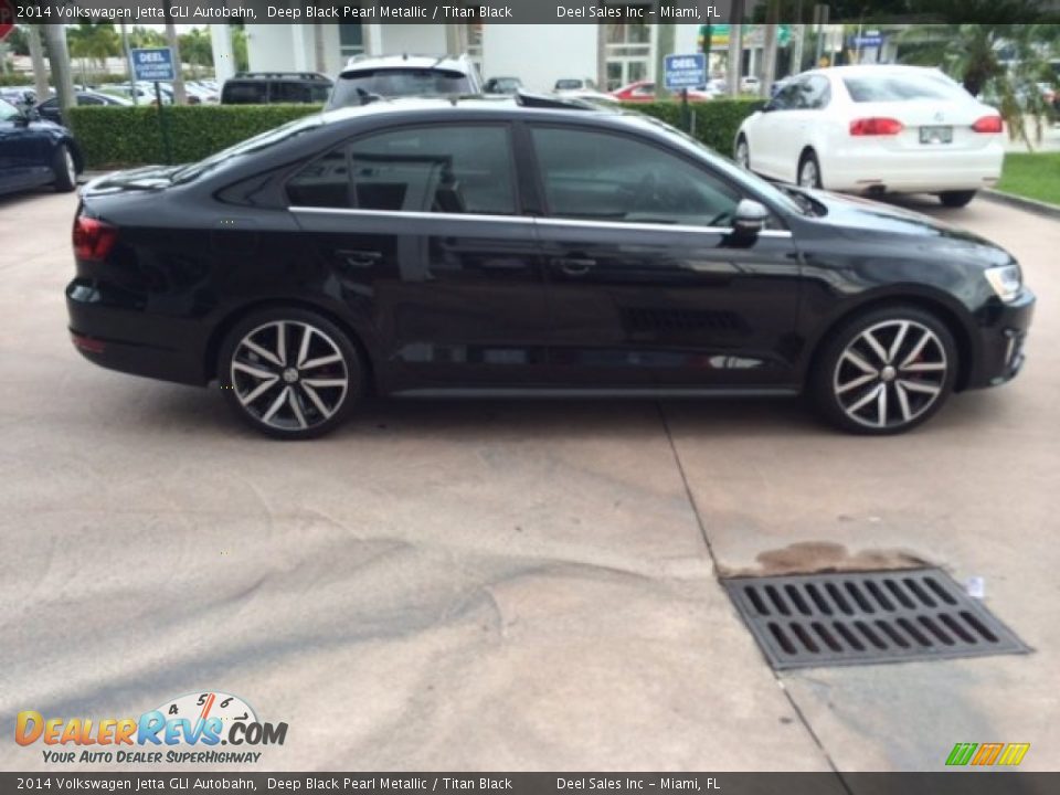 2014 Volkswagen Jetta GLI Autobahn Deep Black Pearl Metallic / Titan Black Photo #6