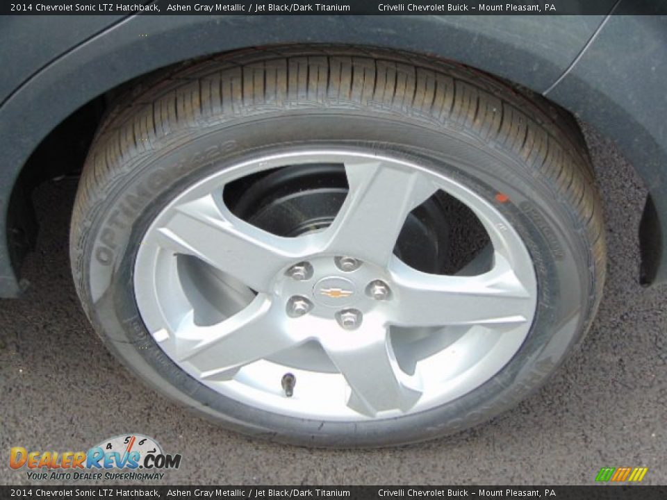 2014 Chevrolet Sonic LTZ Hatchback Ashen Gray Metallic / Jet Black/Dark Titanium Photo #3