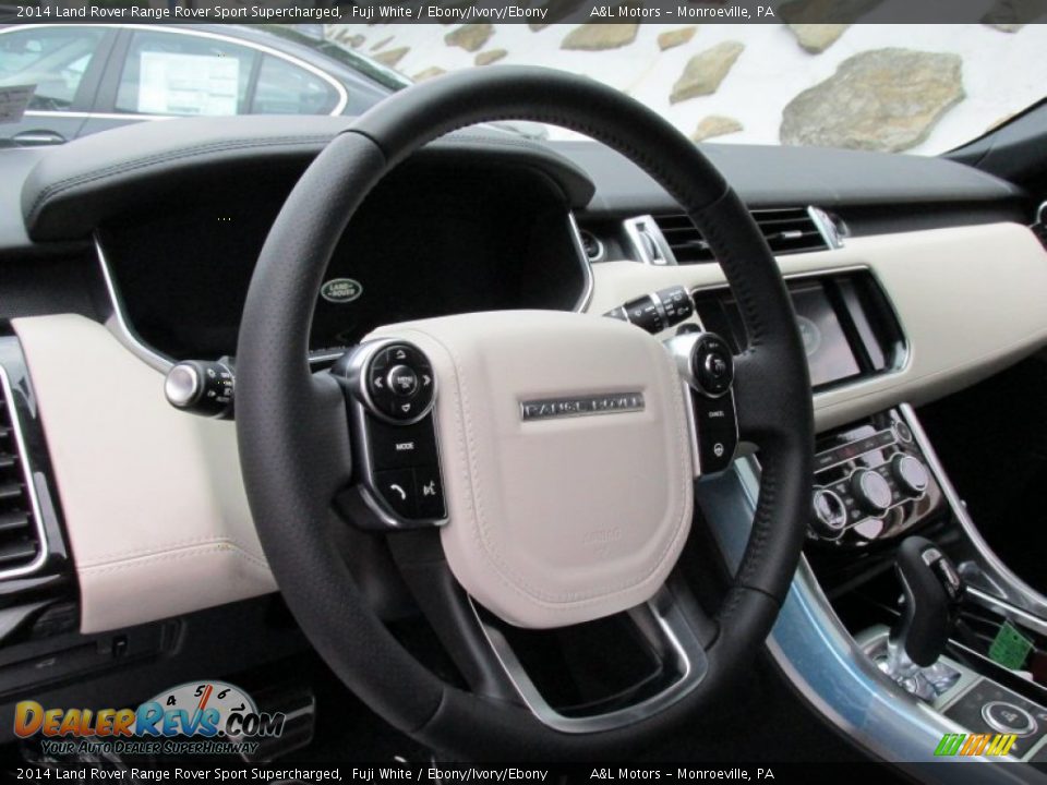 2014 Land Rover Range Rover Sport Supercharged Fuji White / Ebony/Ivory/Ebony Photo #15