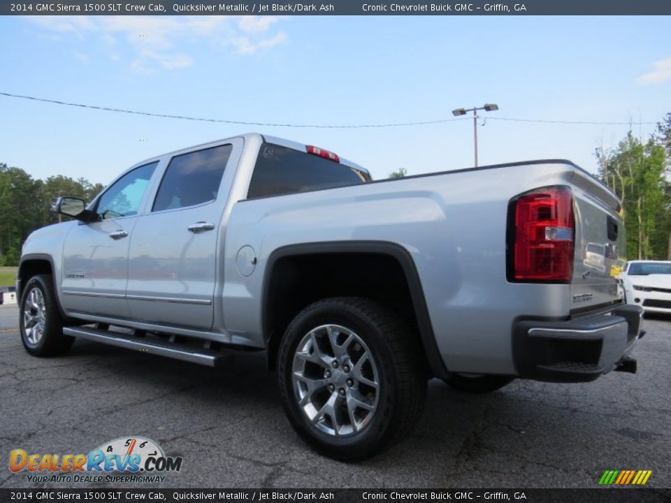 2014 GMC Sierra 1500 SLT Crew Cab Quicksilver Metallic / Jet Black/Dark Ash Photo #5