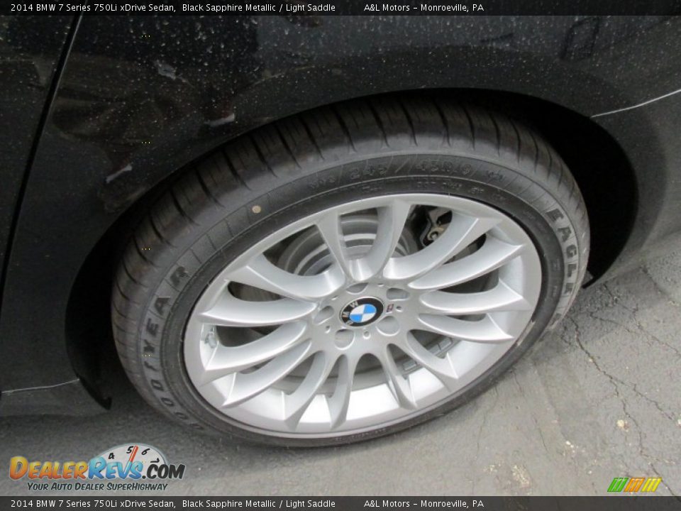 2014 BMW 7 Series 750Li xDrive Sedan Black Sapphire Metallic / Light Saddle Photo #3