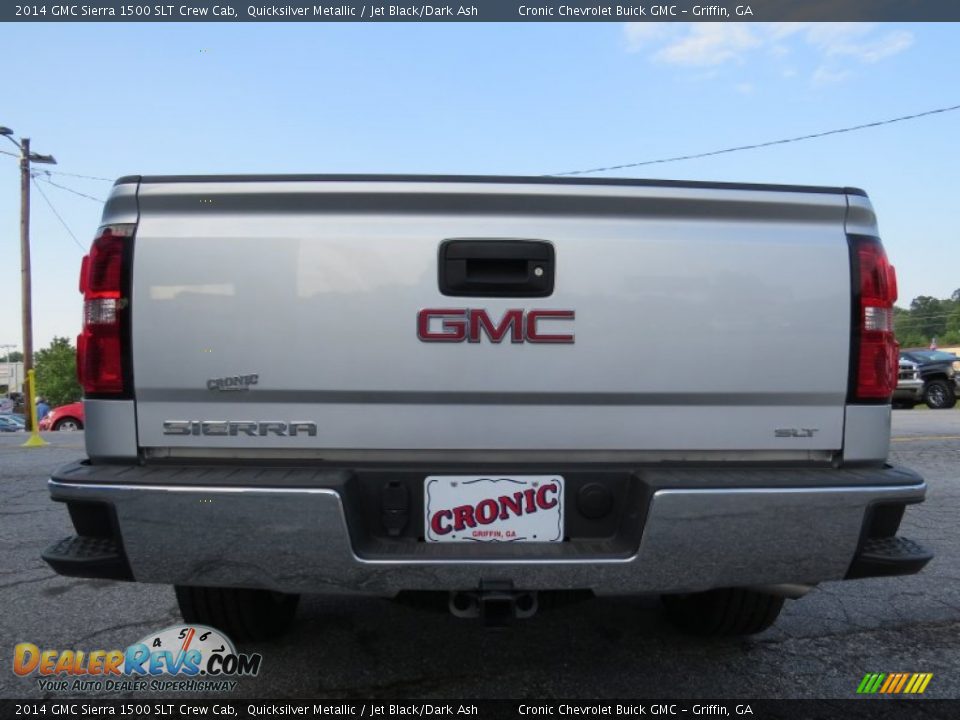 2014 GMC Sierra 1500 SLT Crew Cab Quicksilver Metallic / Jet Black/Dark Ash Photo #6