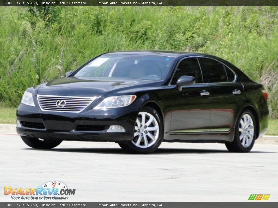 2008 Lexus LS 460 Obsidian Black / Cashmere Photo #1