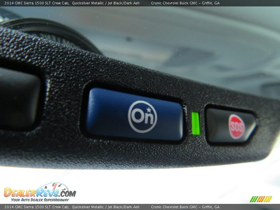 2014 GMC Sierra 1500 SLT Crew Cab Quicksilver Metallic / Jet Black/Dark Ash Photo #15