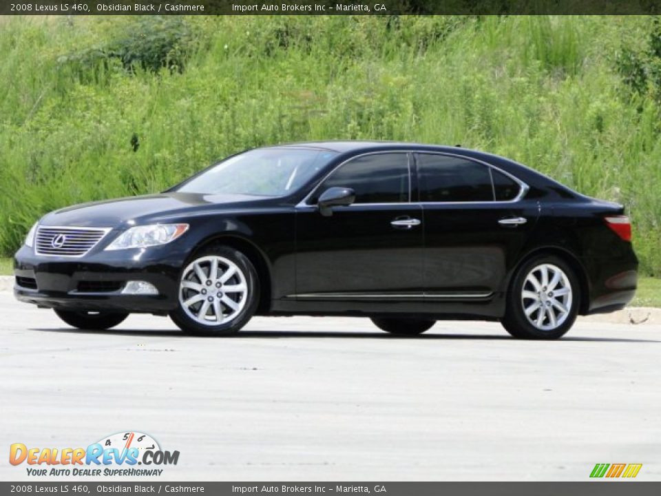 2008 Lexus LS 460 Obsidian Black / Cashmere Photo #2