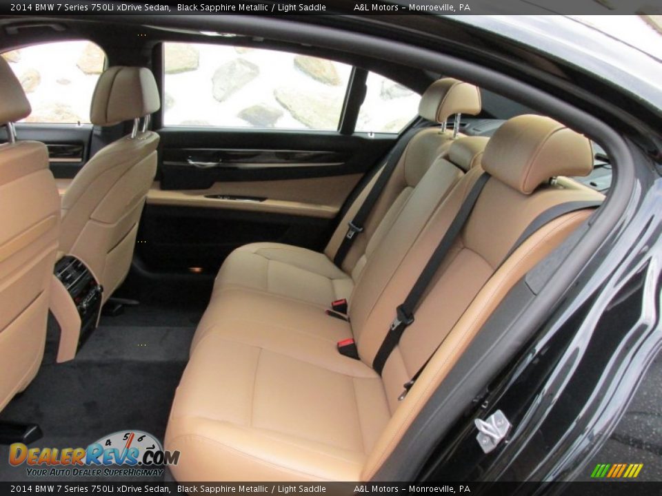 Rear Seat of 2014 BMW 7 Series 750Li xDrive Sedan Photo #13