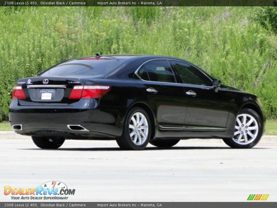 2008 Lexus LS 460 Obsidian Black / Cashmere Photo #4