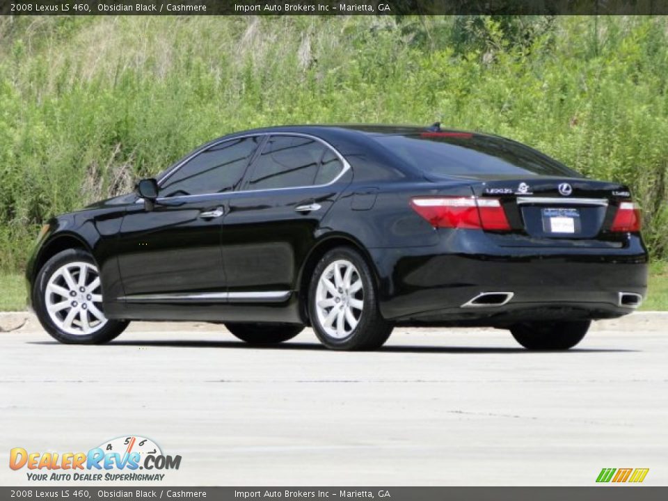 2008 Lexus LS 460 Obsidian Black / Cashmere Photo #5