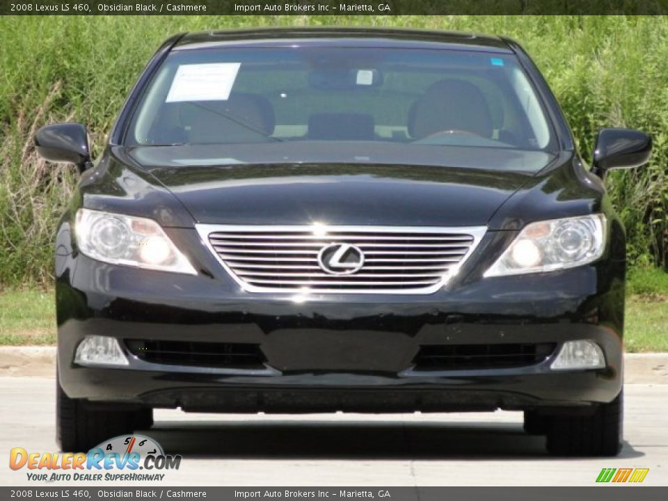 2008 Lexus LS 460 Obsidian Black / Cashmere Photo #6