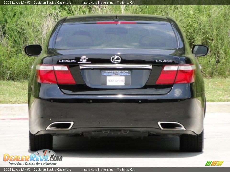 2008 Lexus LS 460 Obsidian Black / Cashmere Photo #7