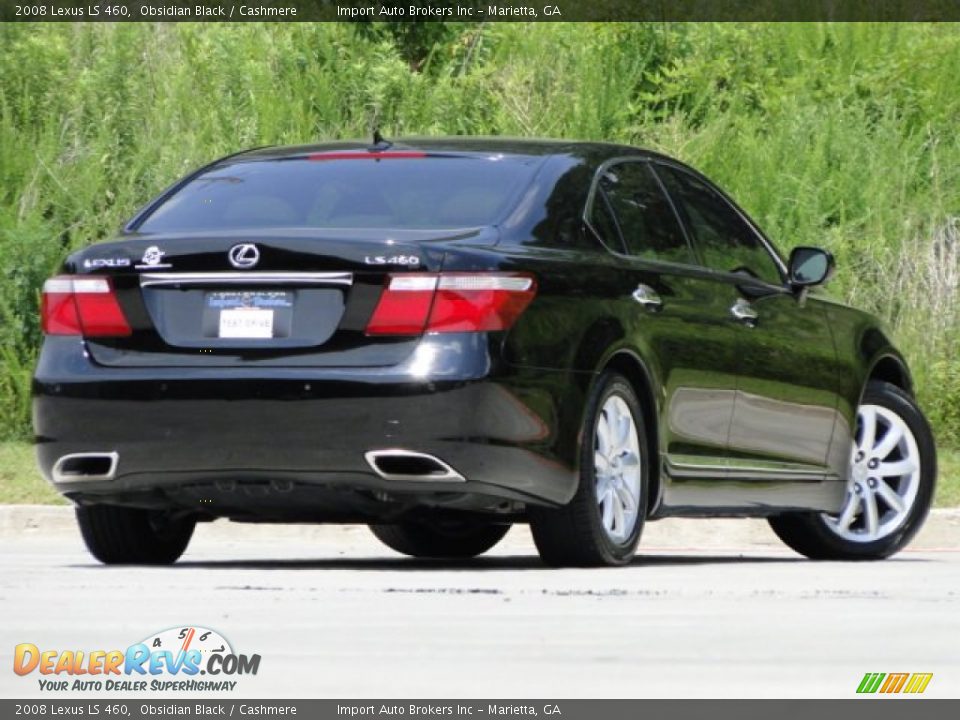 2008 Lexus LS 460 Obsidian Black / Cashmere Photo #8