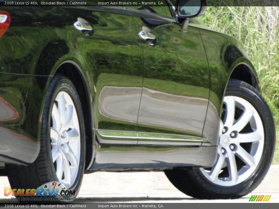 2008 Lexus LS 460 Obsidian Black / Cashmere Photo #9