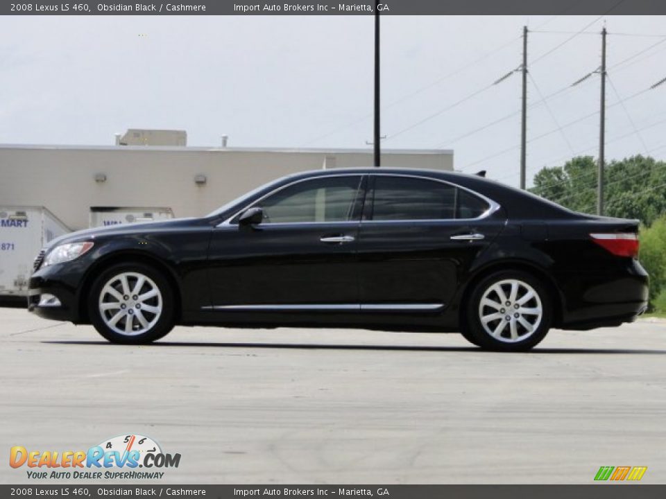 2008 Lexus LS 460 Obsidian Black / Cashmere Photo #10