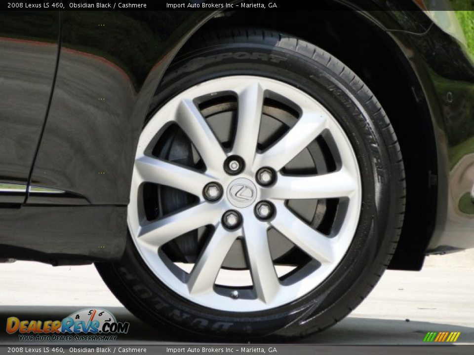 2008 Lexus LS 460 Obsidian Black / Cashmere Photo #11