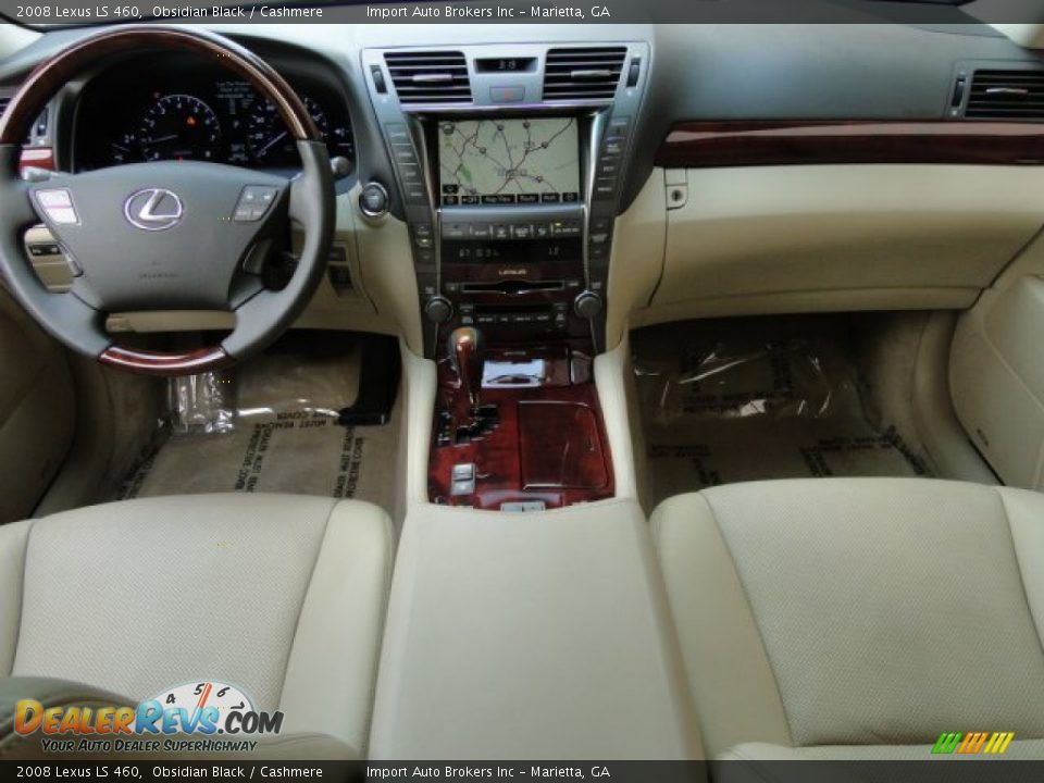 2008 Lexus LS 460 Obsidian Black / Cashmere Photo #12