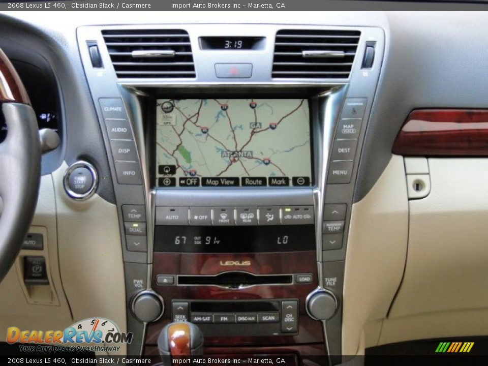 2008 Lexus LS 460 Obsidian Black / Cashmere Photo #14