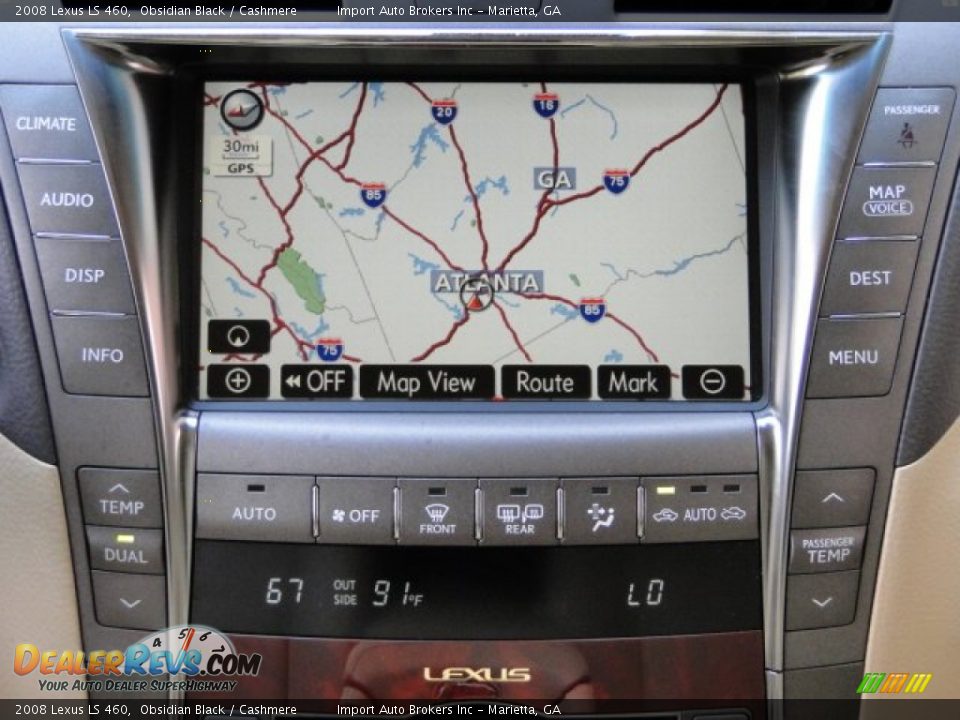 2008 Lexus LS 460 Obsidian Black / Cashmere Photo #15