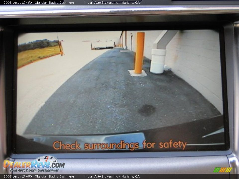 2008 Lexus LS 460 Obsidian Black / Cashmere Photo #16