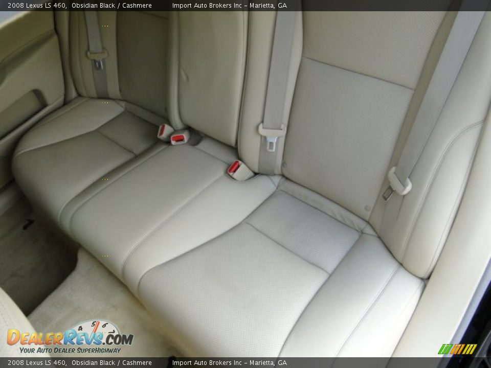 2008 Lexus LS 460 Obsidian Black / Cashmere Photo #19