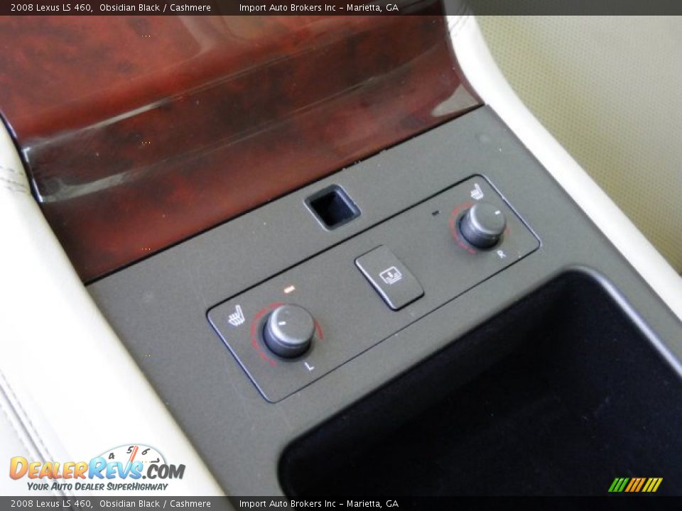2008 Lexus LS 460 Obsidian Black / Cashmere Photo #21